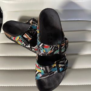 Papillio Arizona Platform textil sandal, size 39